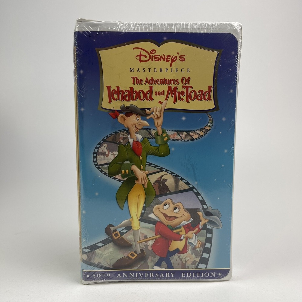 The Adventures of Ichabod and Mr Toad  VHS 1999 Clamshell Sealed